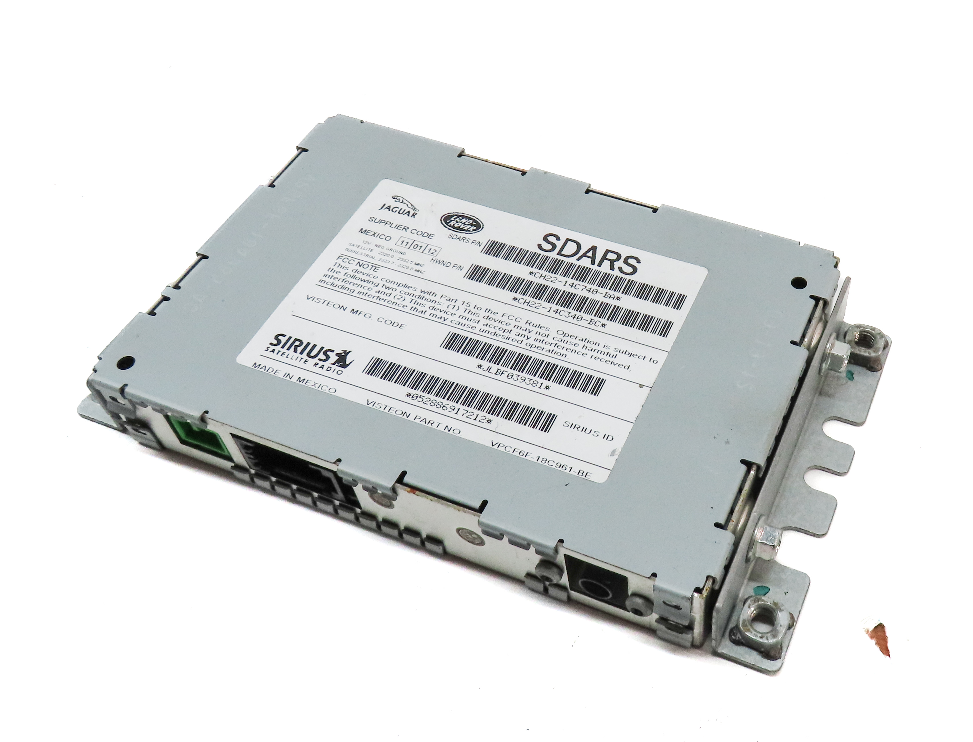 2012-2013 LR4 RANGE ROVER SPORT EVOQUE (L320 L538) SIRIUS SATELLITE RADIO MODULE — exact item pictured
